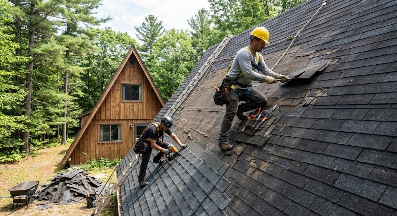 A Frame Roof Repair in Elizabeth, CO