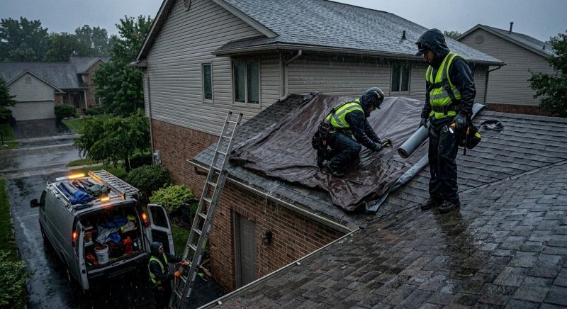 A Frame Roof Repair in Elizabeth, CO
