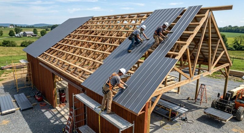 Barn Roof Installation in Elizabeth, CO