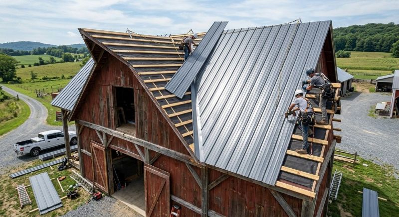 Barn Roof Installation in Elizabeth, CO