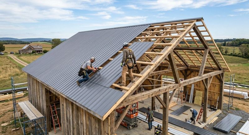 Barn Roof Installation in Elizabeth, CO