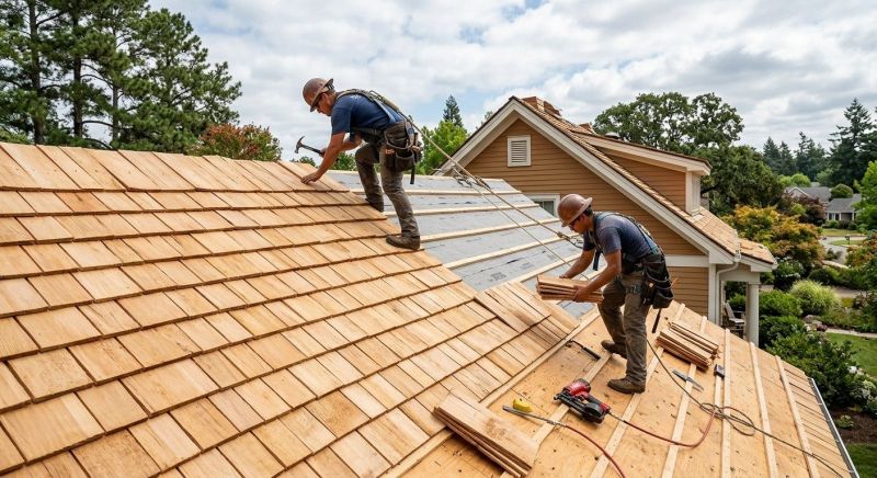 Cedar Shake Roof Construction in Castle Rock, CO