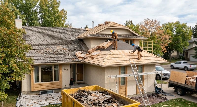 Cedar Shake Roof Replacement in Elizabeth, CO