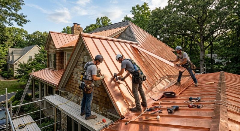 Copper Roof Installation in Elizabeth, CO