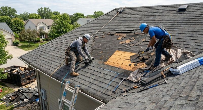 Damaged Roof Repair in Elizabeth, CO