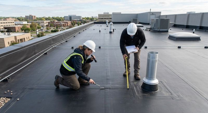 Flat Roof Inspection in Elizabeth, CO