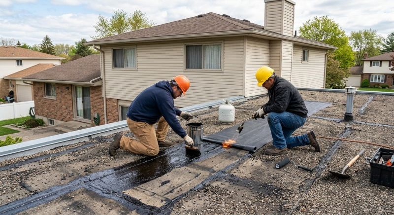 Flat Roof Tar Repair in Elizabeth, CO