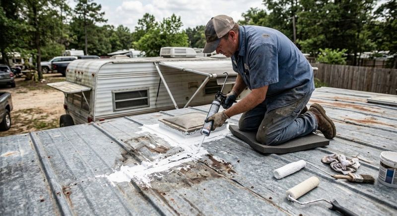 Metal Roof Flashing Repair in Elizabeth, CO