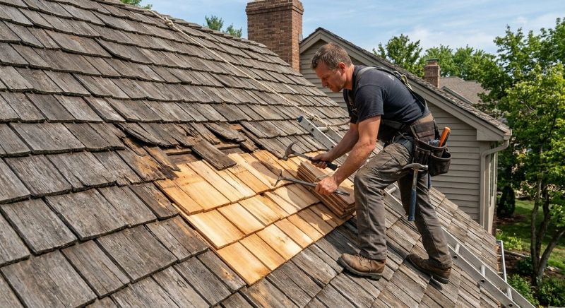 Shake Shingle Repair in Littleton, CO