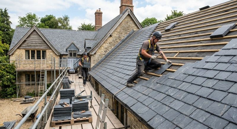 Slate Roof Installation in Larkspur, CO