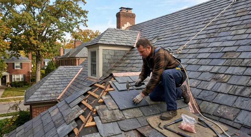 Slate Roof Repair in Arapahoe County, CO