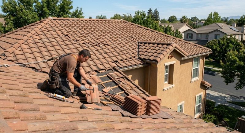 Spanish Tile Roof Repair in Elizabeth, CO