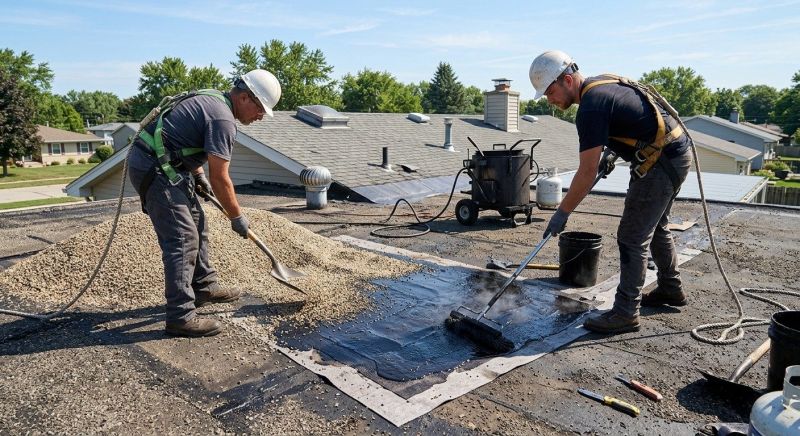 Tar And Gravel Roof Repair in Douglas County, CO