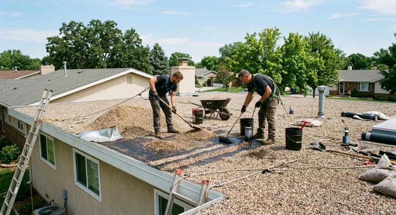 Tar And Gravel Roof Repair in Larkspur, CO