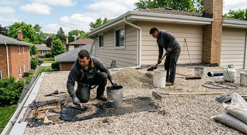 Tar And Gravel Roof Repair in Elizabeth, CO