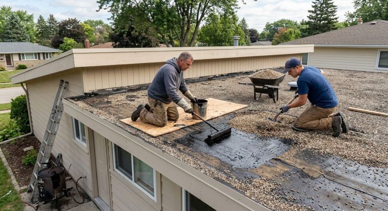 Tar And Gravel Roof Repair in Littleton, CO