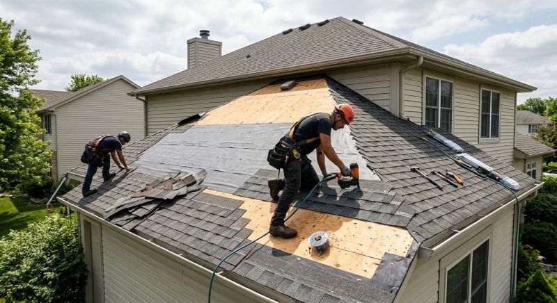 Hip Roof Shingle Replacement